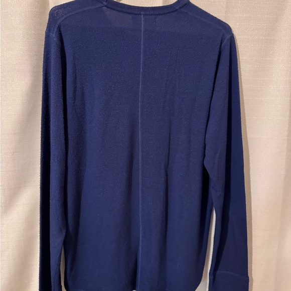Velvet by Graham & Spencer Navy Knit Top Size Large - Picture 5 of 6